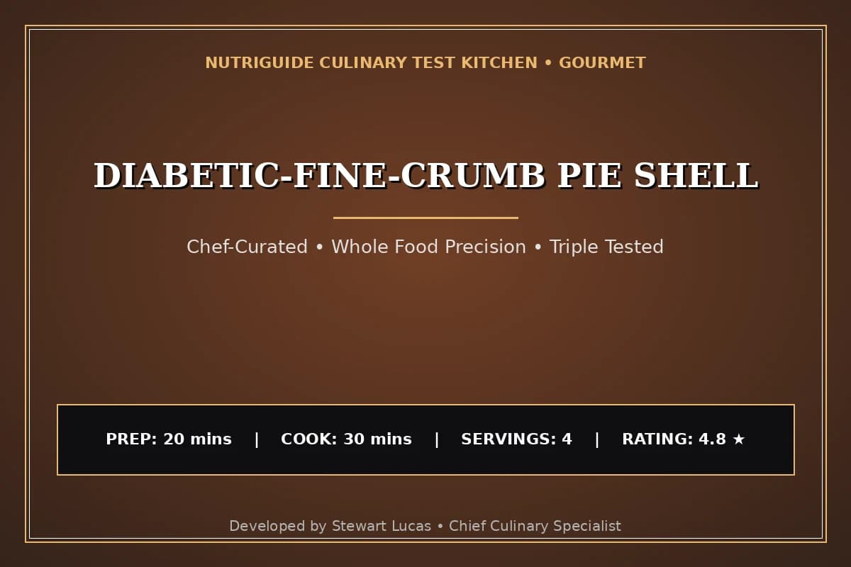 Diabetic-Fine-Crumb Pie Shell