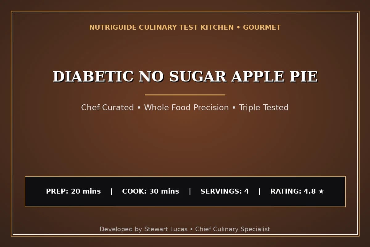 Diabetic No Sugar Apple Pie