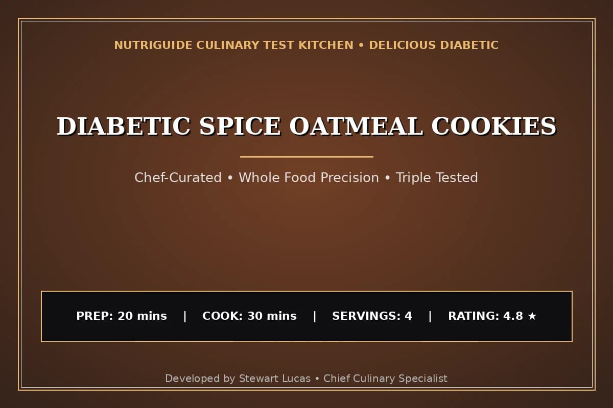 Diabetic Spice Oatmeal Cookies