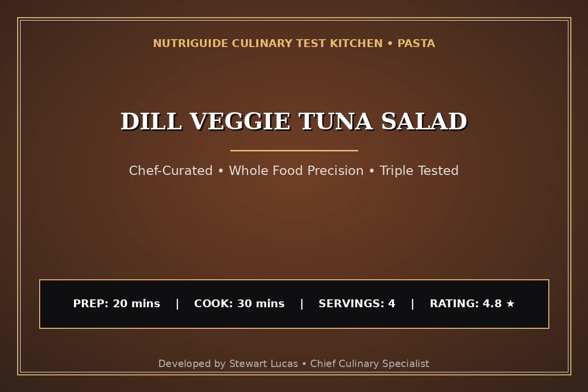 Dill Veggie Tuna Salad