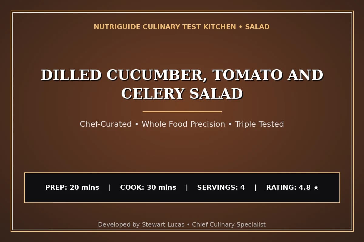 Dilled Cucumber, Tomato And Celery Salad