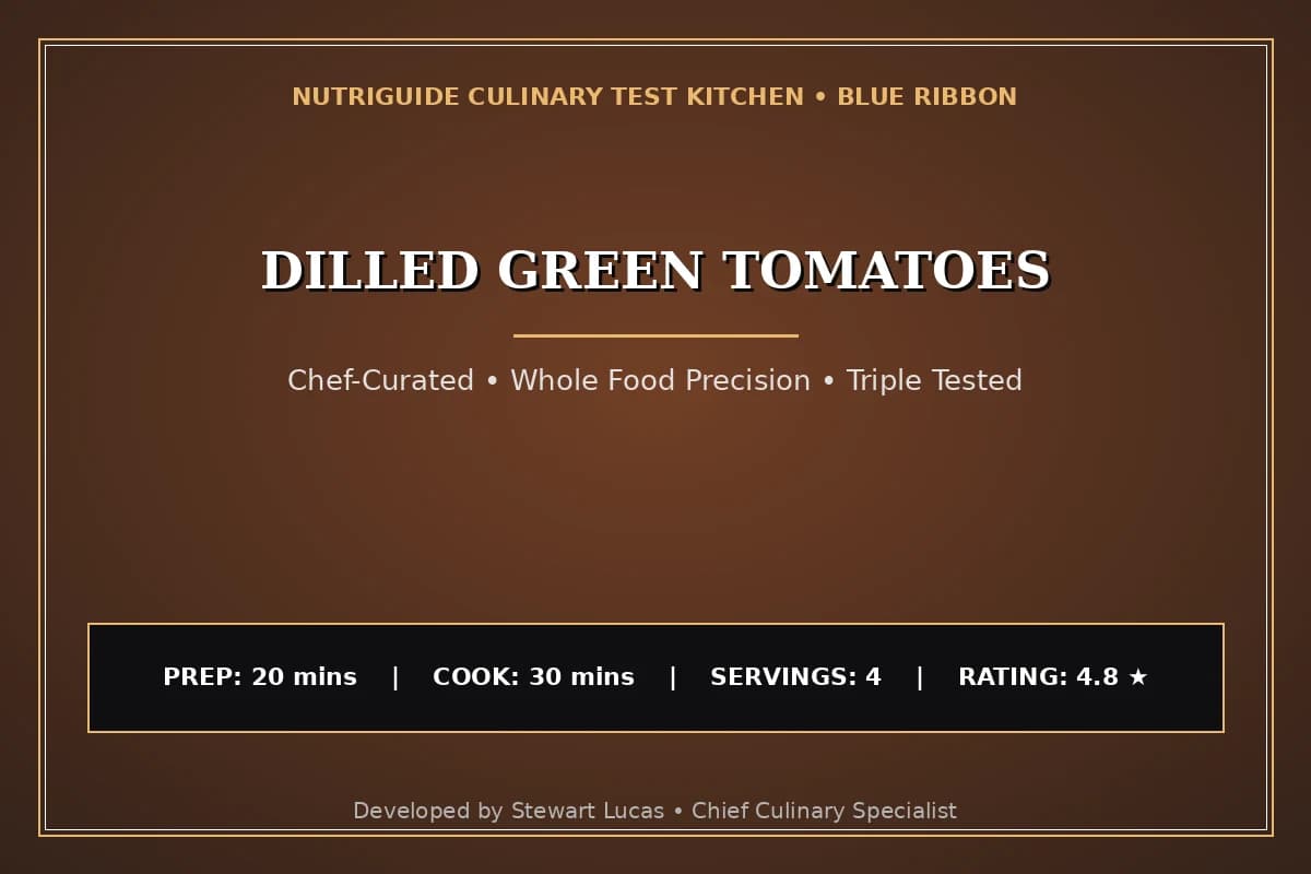 Dilled Green Tomatoes
