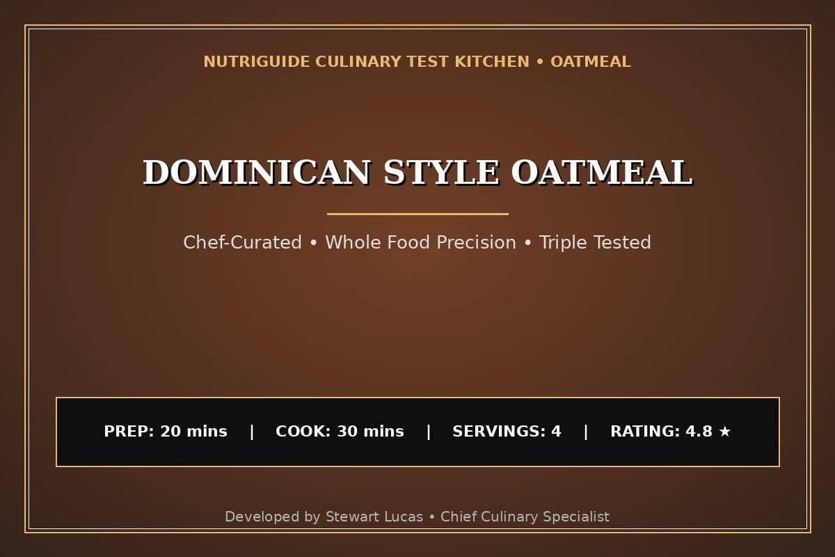 Dominican Style Oatmeal