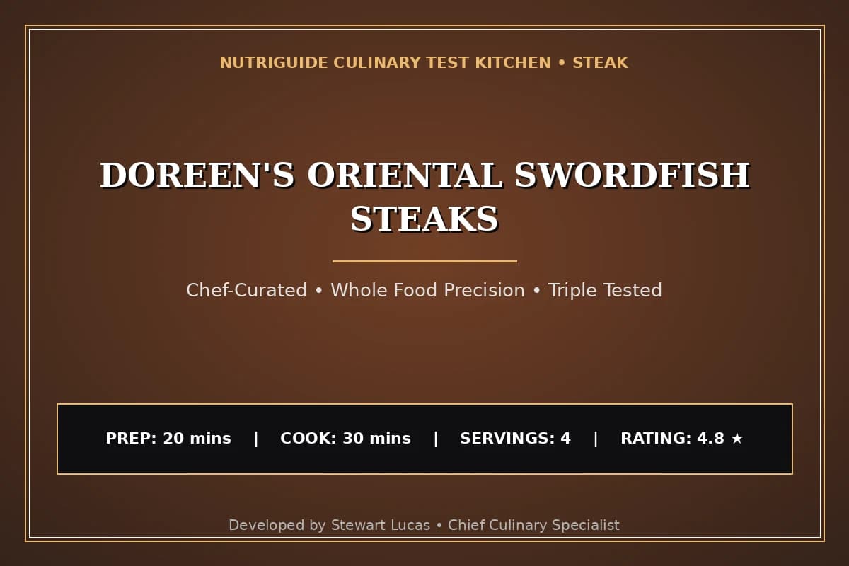 Doreen'S Oriental Swordfish Steaks