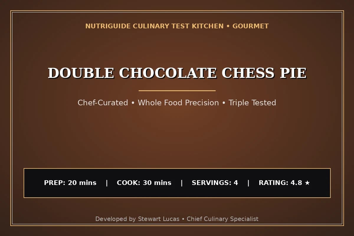 Double Chocolate Chess Pie