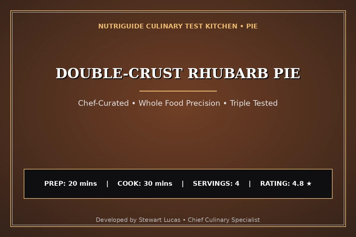 Double-Crust Rhubarb Pie