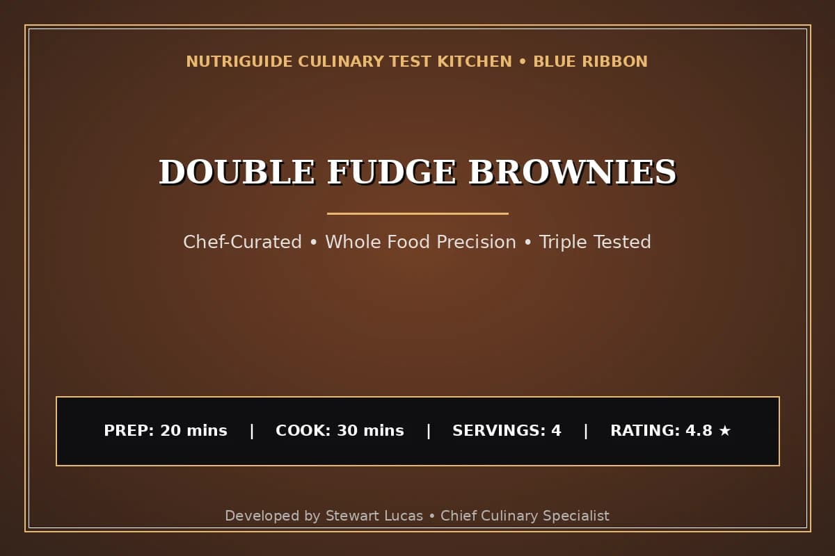 Double Fudge Brownies