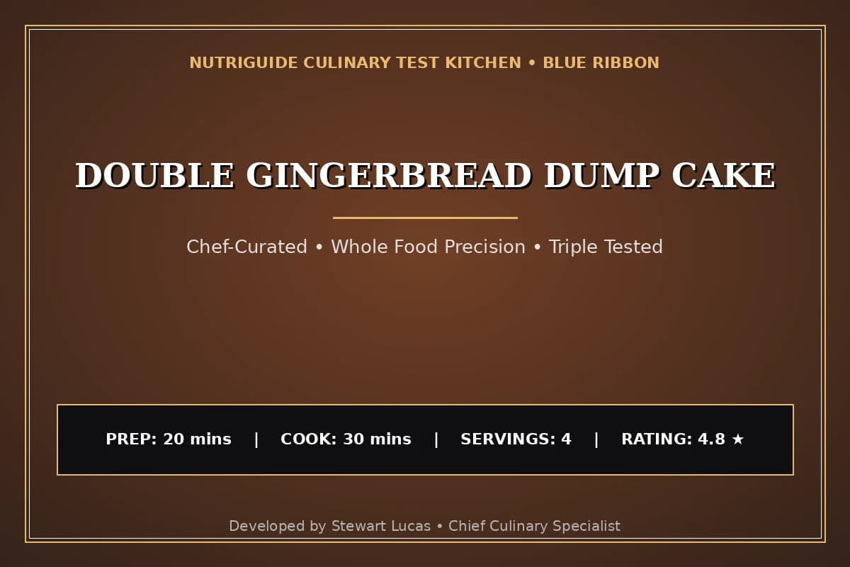 Double Gingerbread Dump Cake