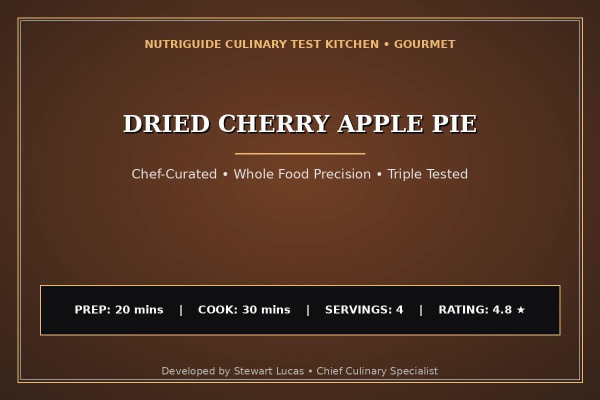 Dried Cherry Apple Pie