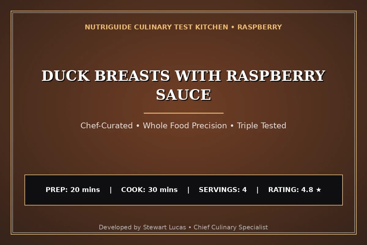 Duck Breasts With Raspberry Sauce