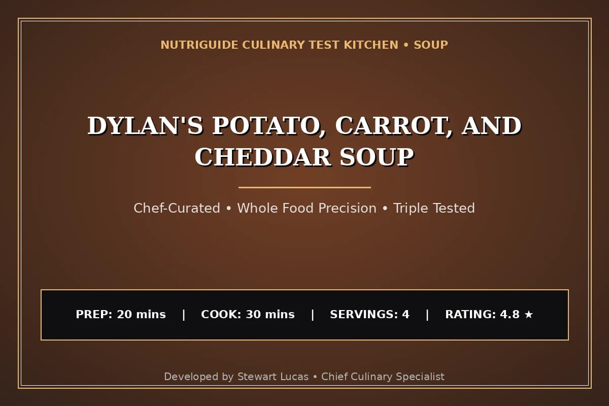 Dylan'S Potato, Carrot, And Cheddar Soup