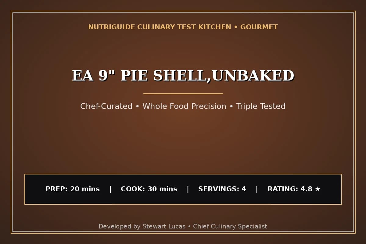 Ea 9" Pie Shell,Unbaked