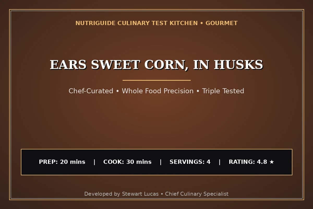 Ears Sweet Corn, In Husks