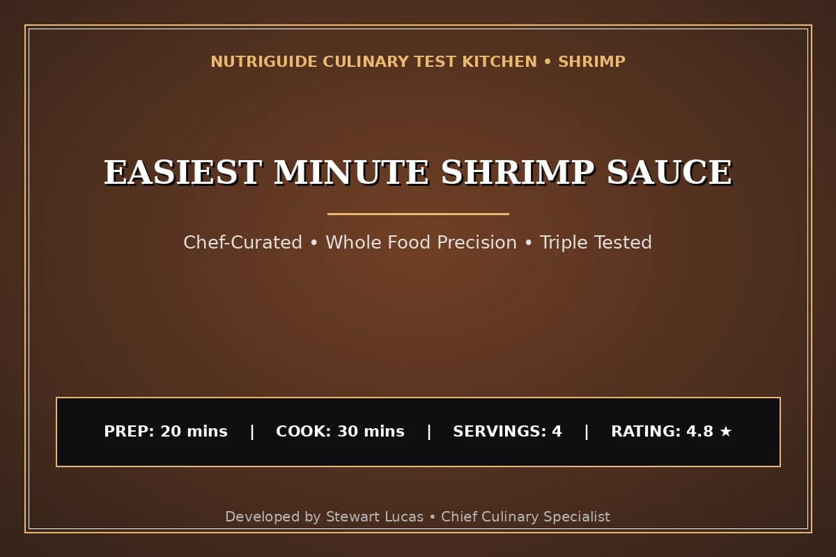 Easiest Minute Shrimp Sauce