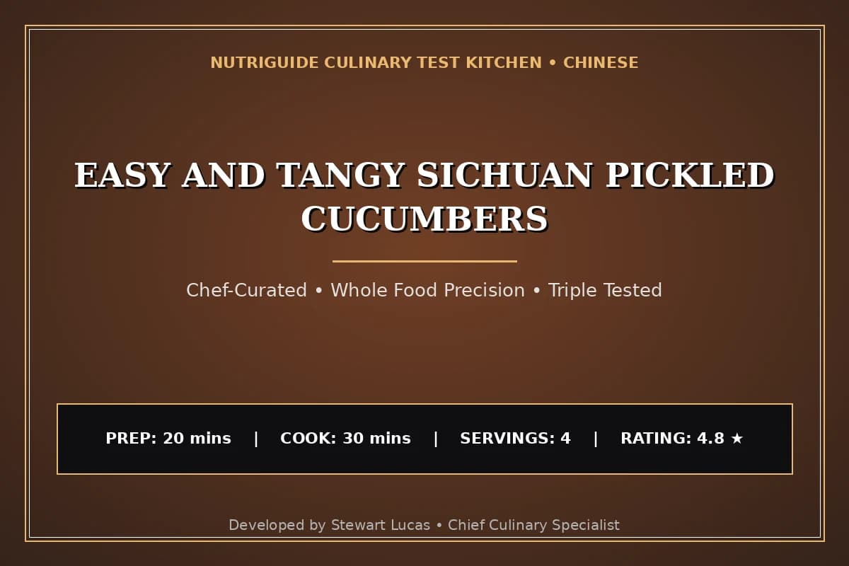 Easy And Tangy Sichuan Pickled Cucumbers