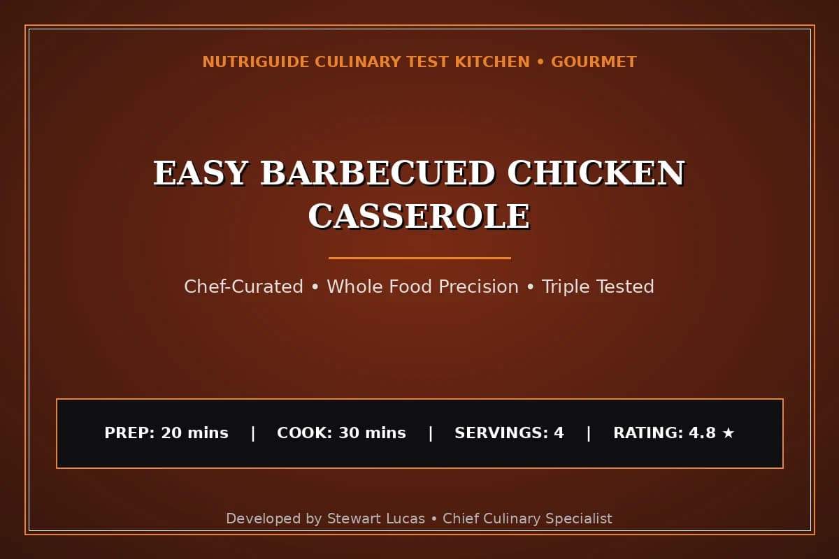 Easy Barbecued Chicken Casserole