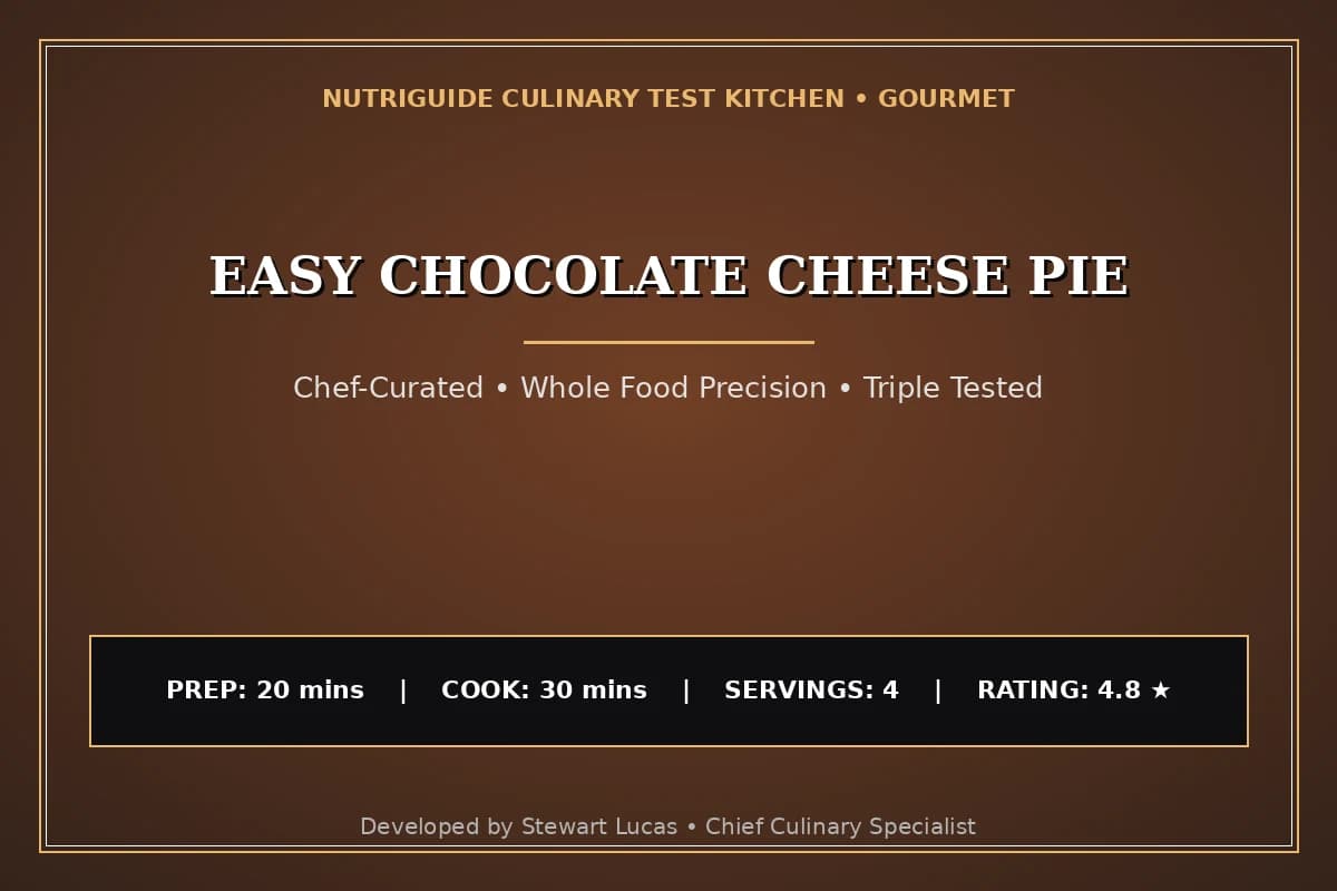 Easy Chocolate Cheese Pie