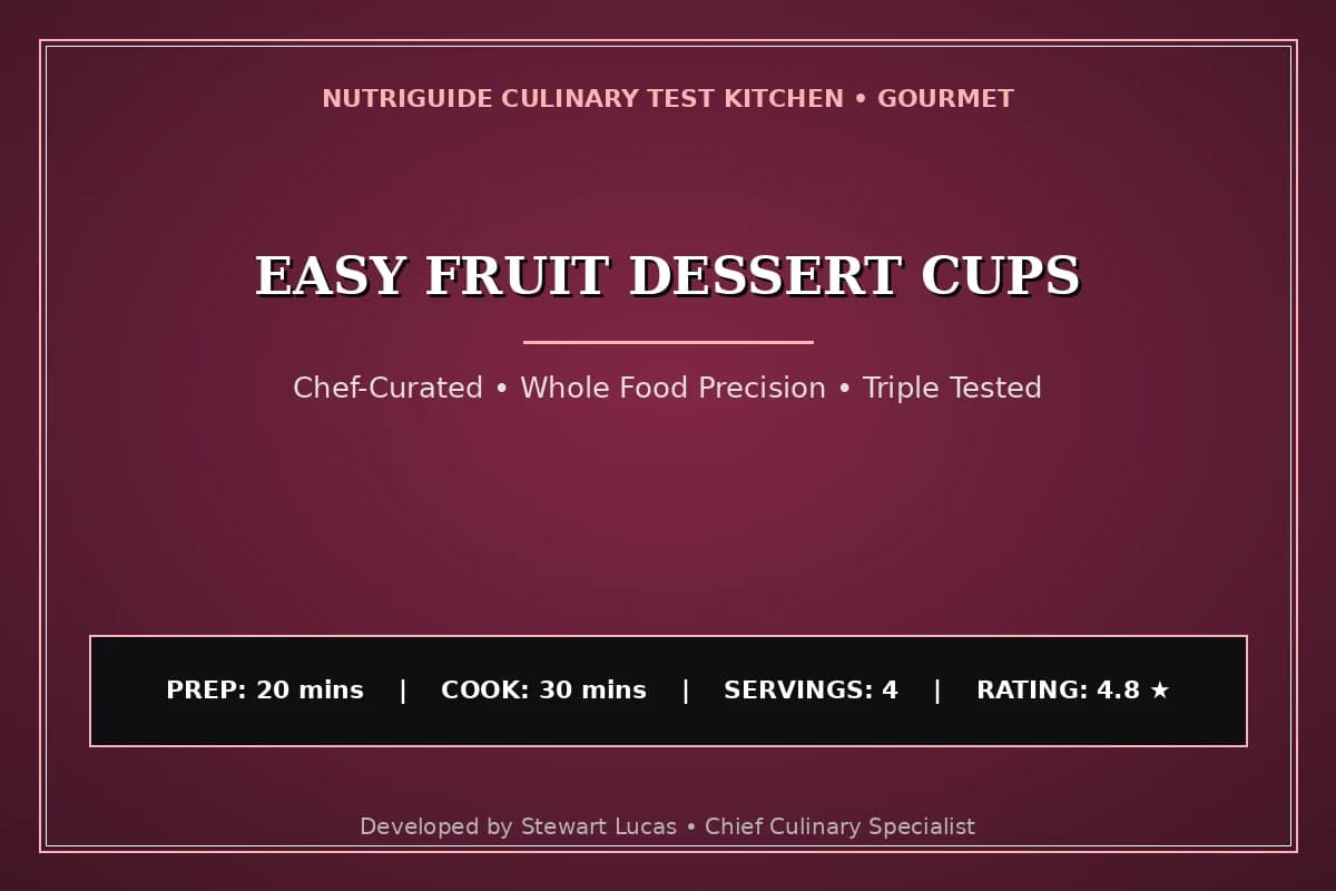 Easy Fruit Dessert Cups