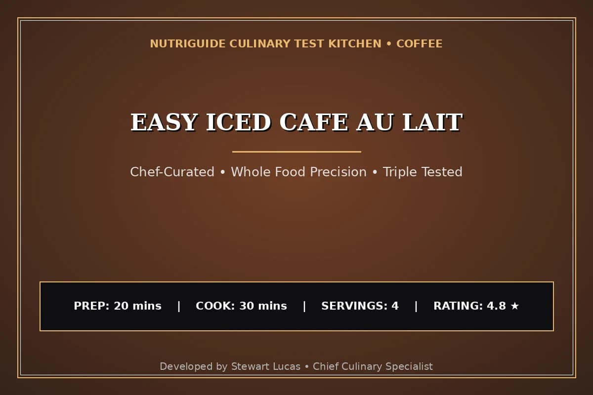 Easy Iced Cafe Au Lait