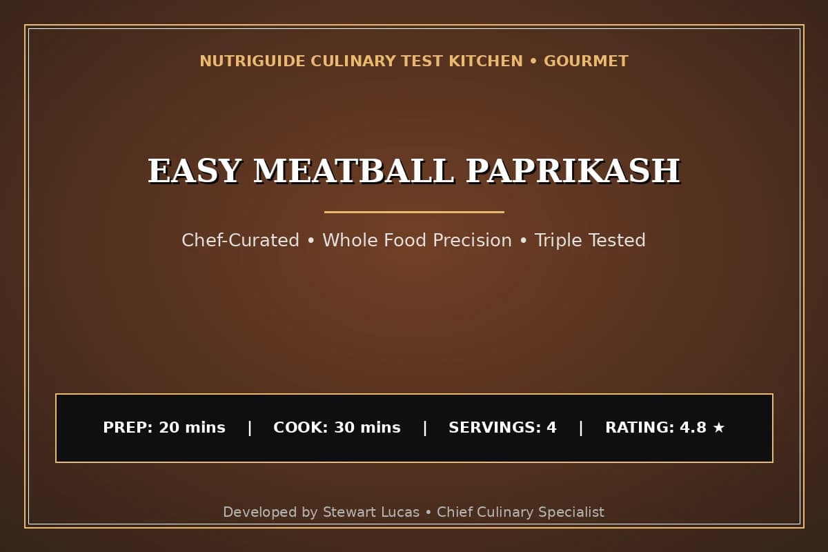 Easy Meatball Paprikash