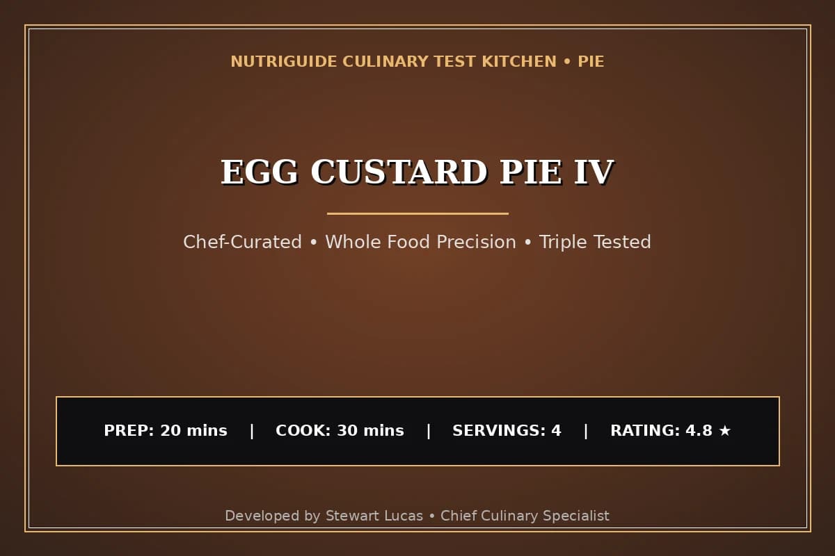 Egg Custard Pie Iv