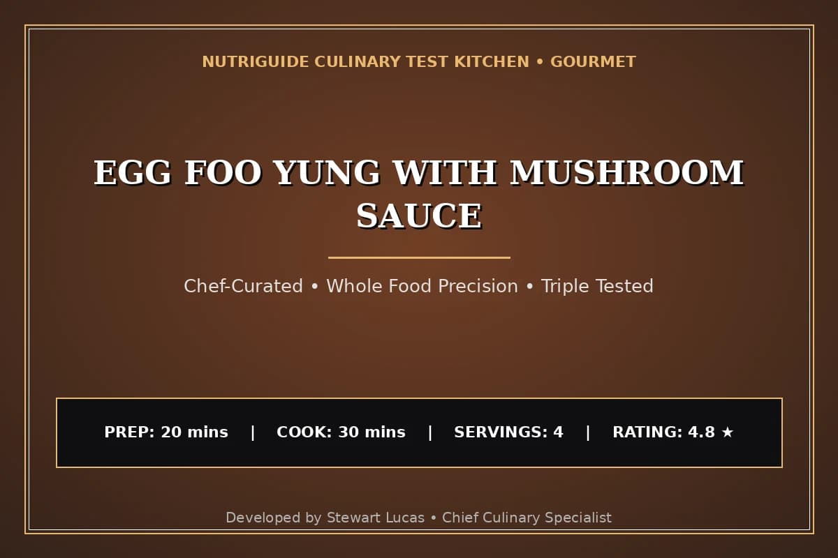 Egg Foo Yung With Mushroom Sauce