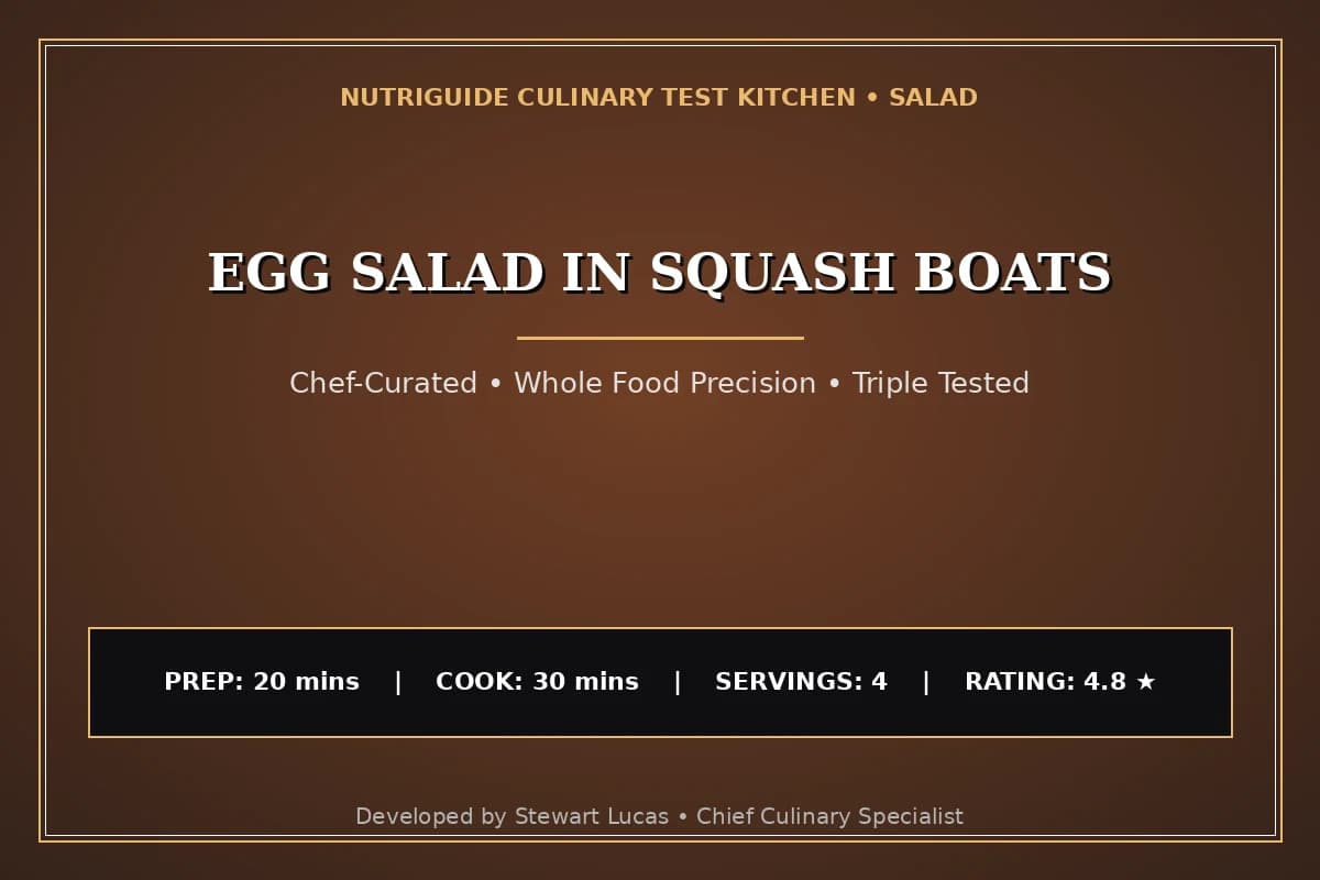 Egg Salad In Squash Boats