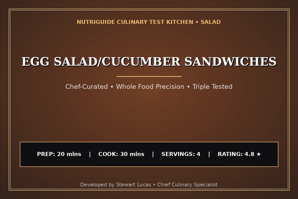 Egg Salad/Cucumber Sandwiches
