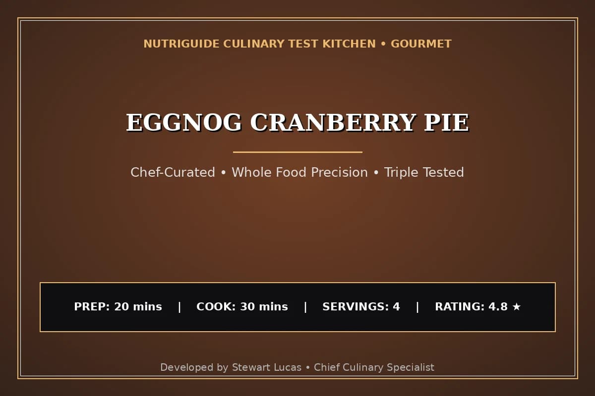 Eggnog Cranberry Pie