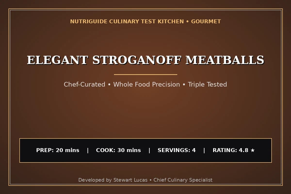 Elegant Stroganoff Meatballs