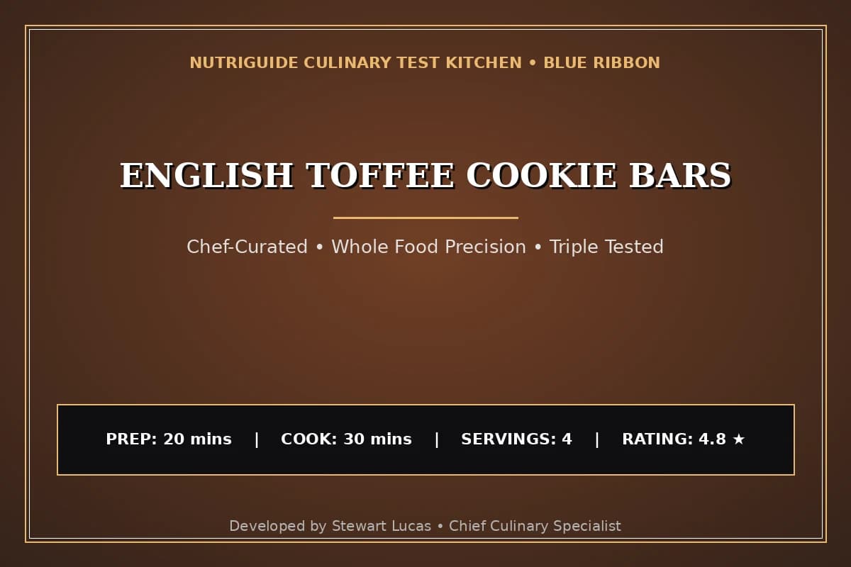 English Toffee Cookie Bars