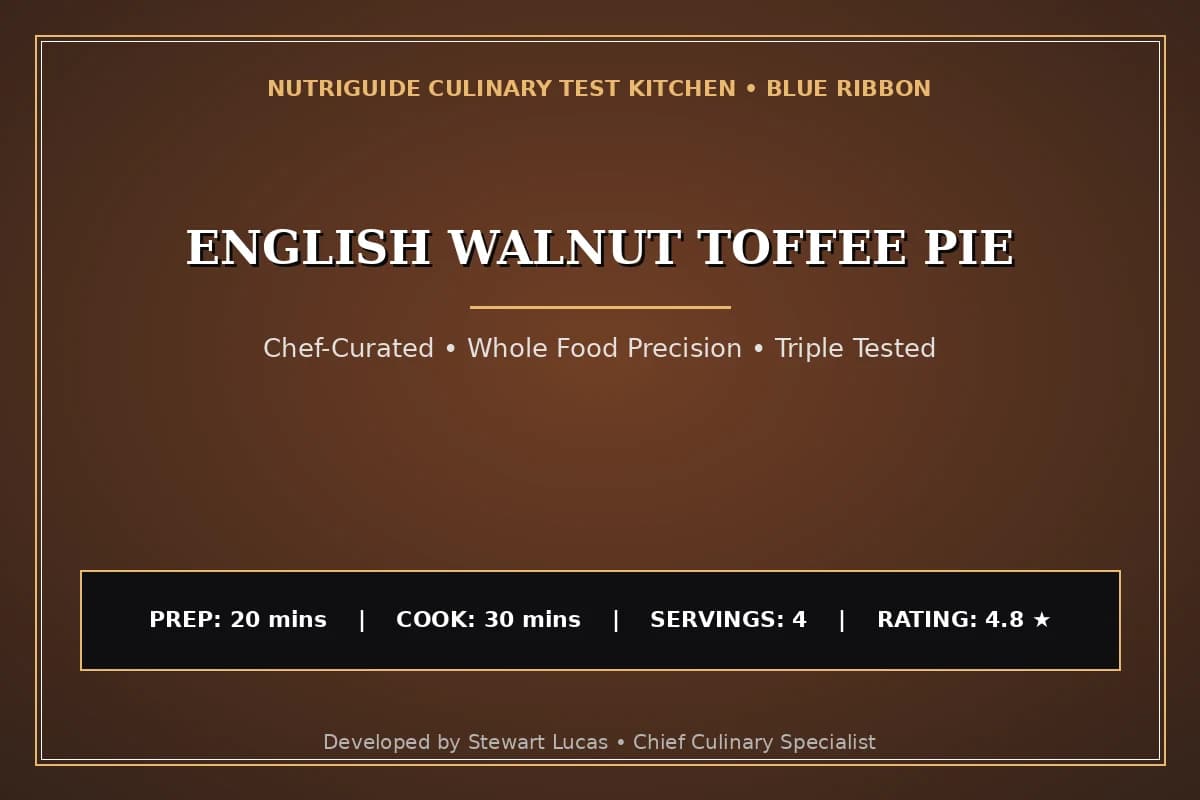 English Walnut Toffee Pie
