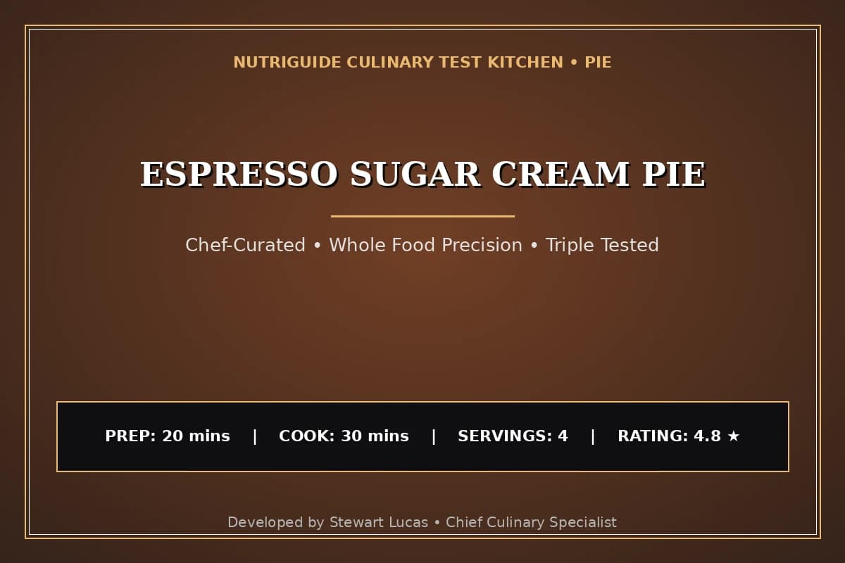 Espresso Sugar Cream Pie
