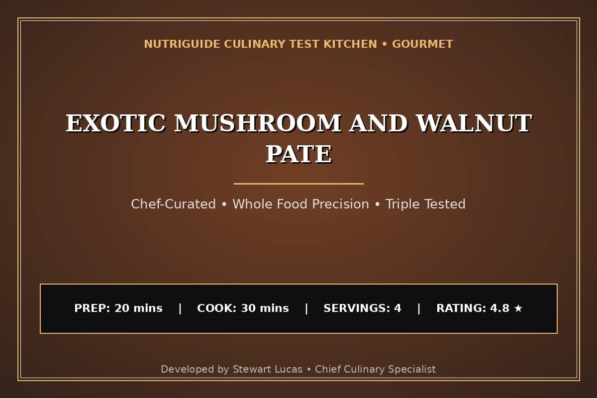 Exotic Mushroom And Walnut Pate