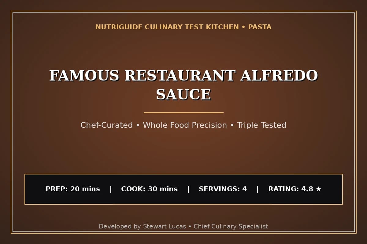 Famous Restaurant Alfredo Sauce