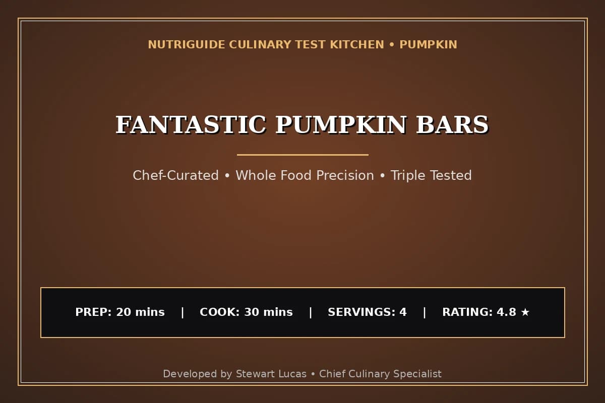 Fantastic Pumpkin Bars