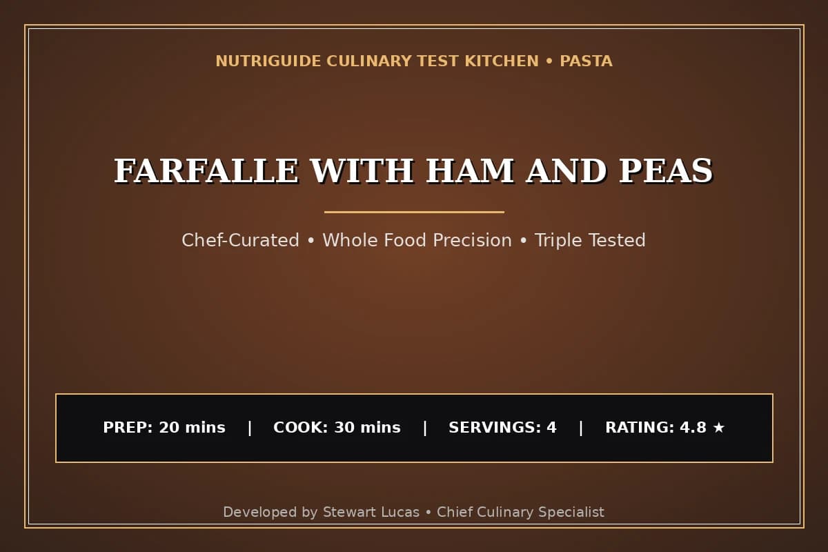 Farfalle With Ham And Peas