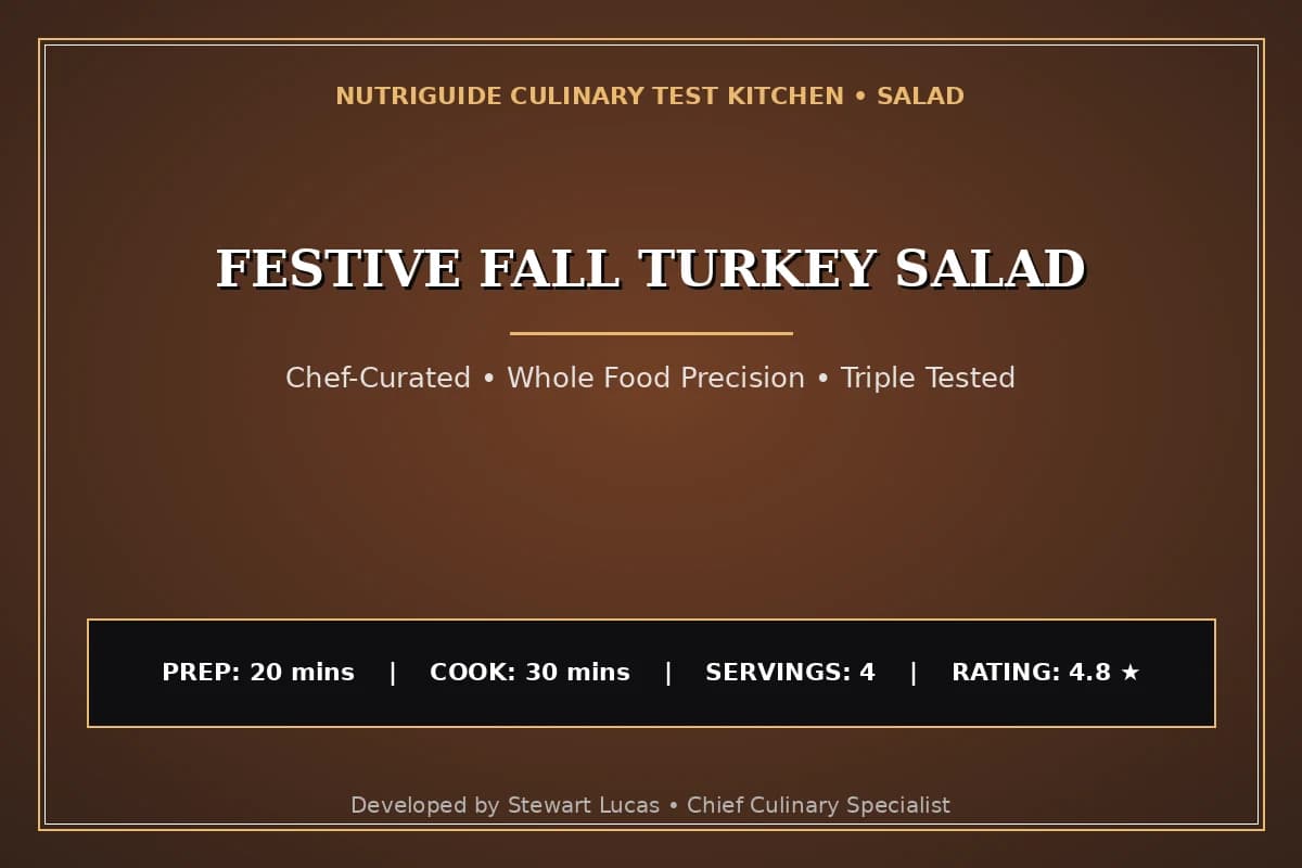 Festive Fall Turkey Salad