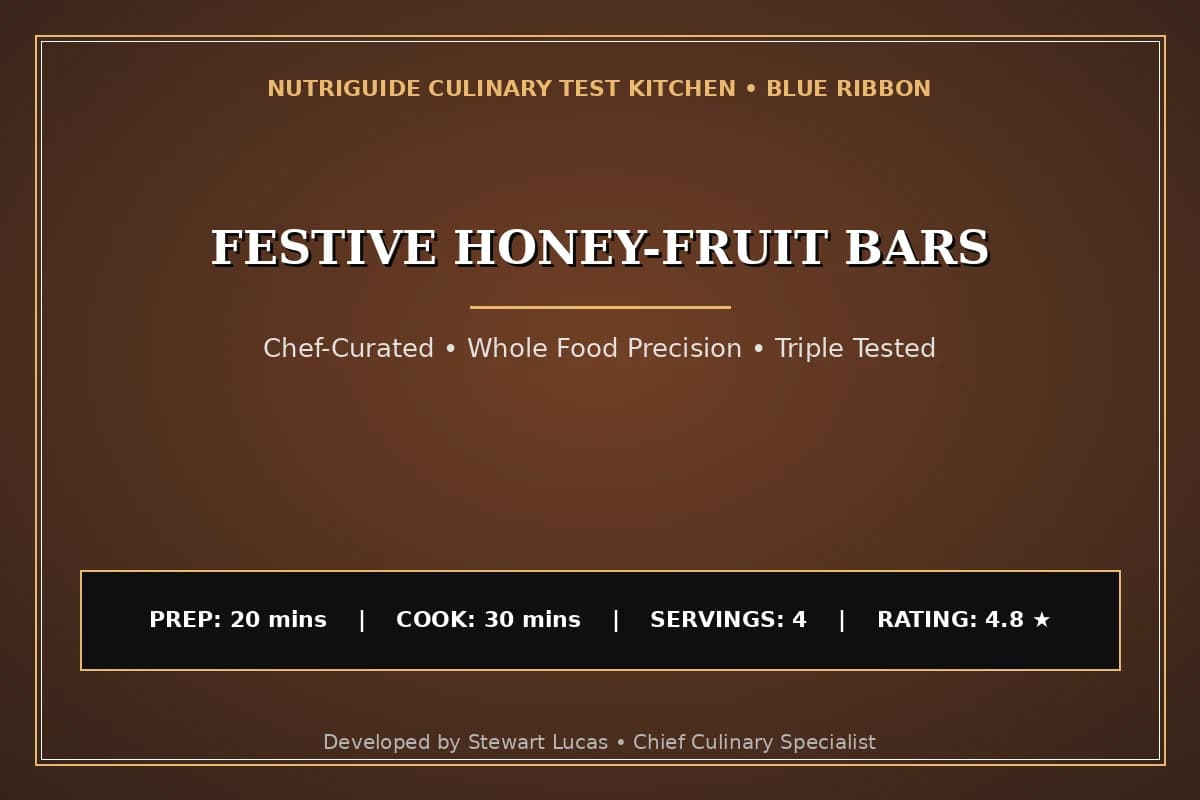 Festive Honey-Fruit Bars