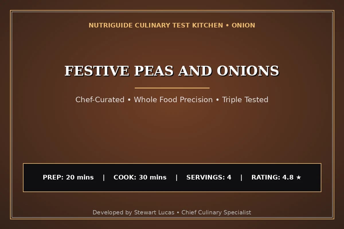 Festive Peas And Onions