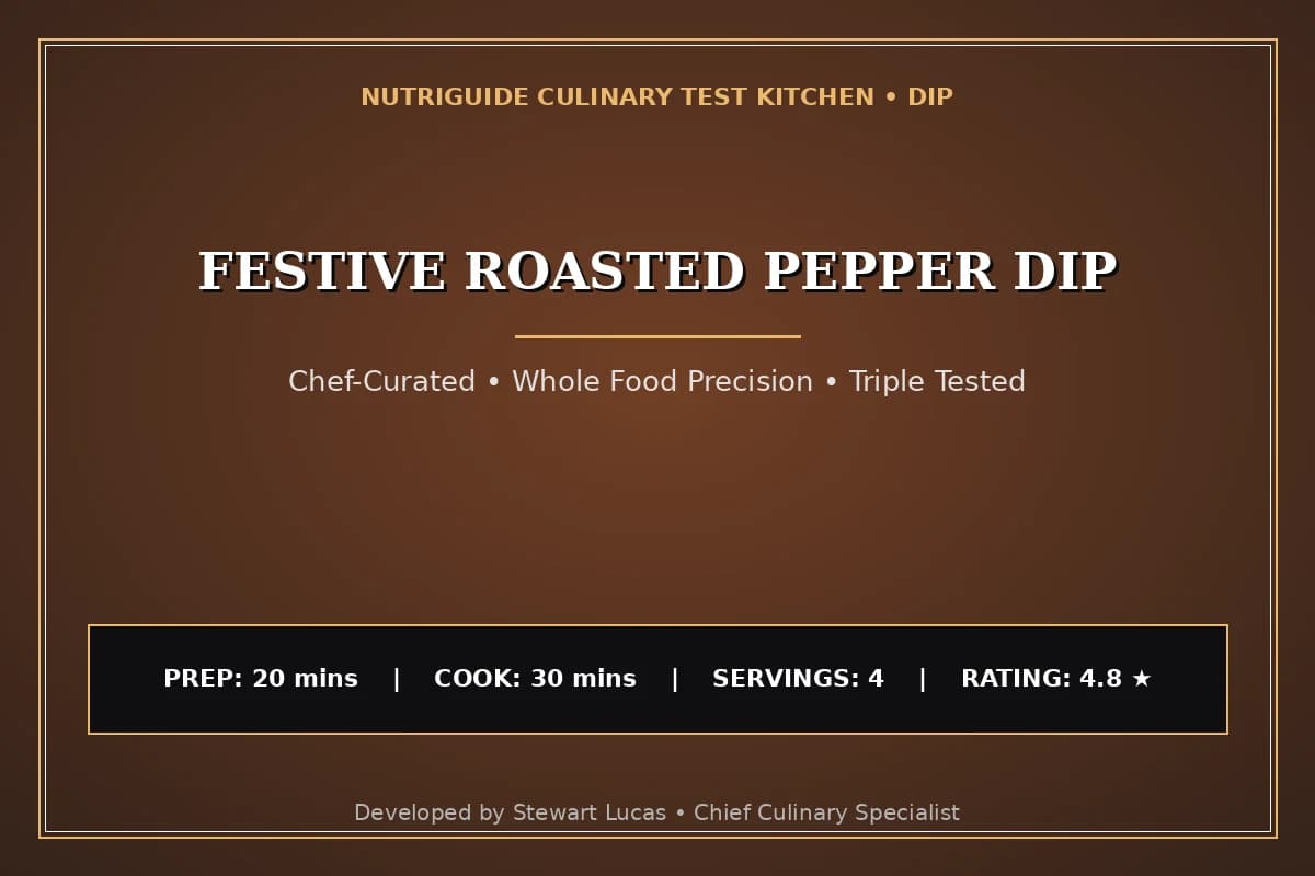 Festive Roasted Pepper Dip