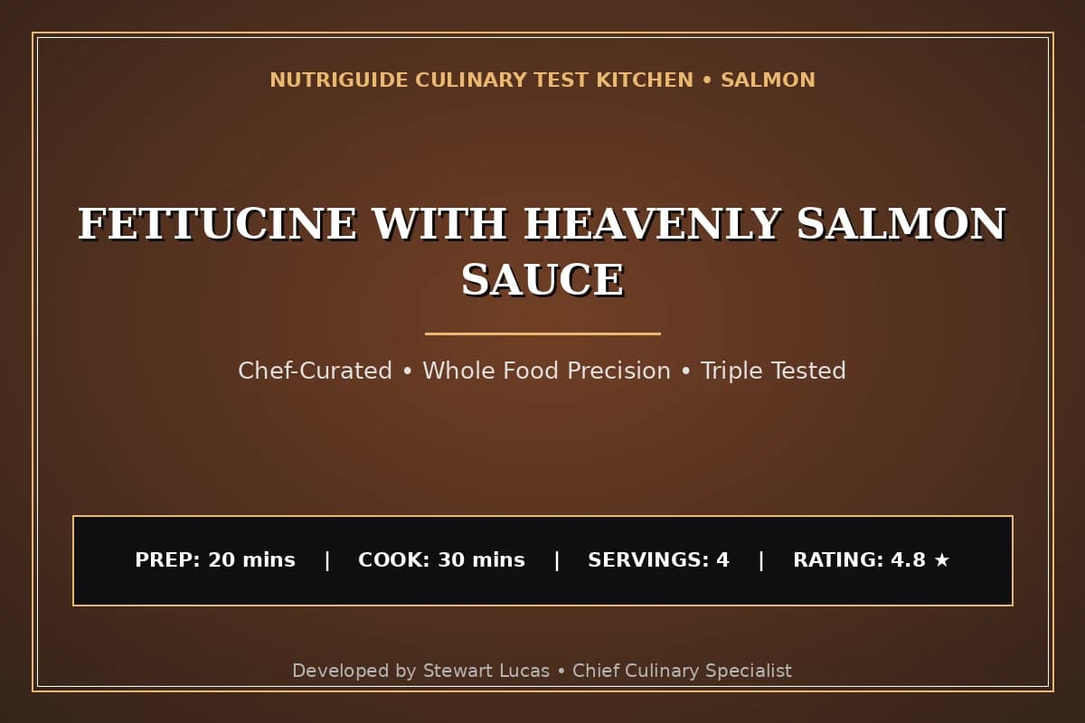 Fettucine With Heavenly Salmon Sauce