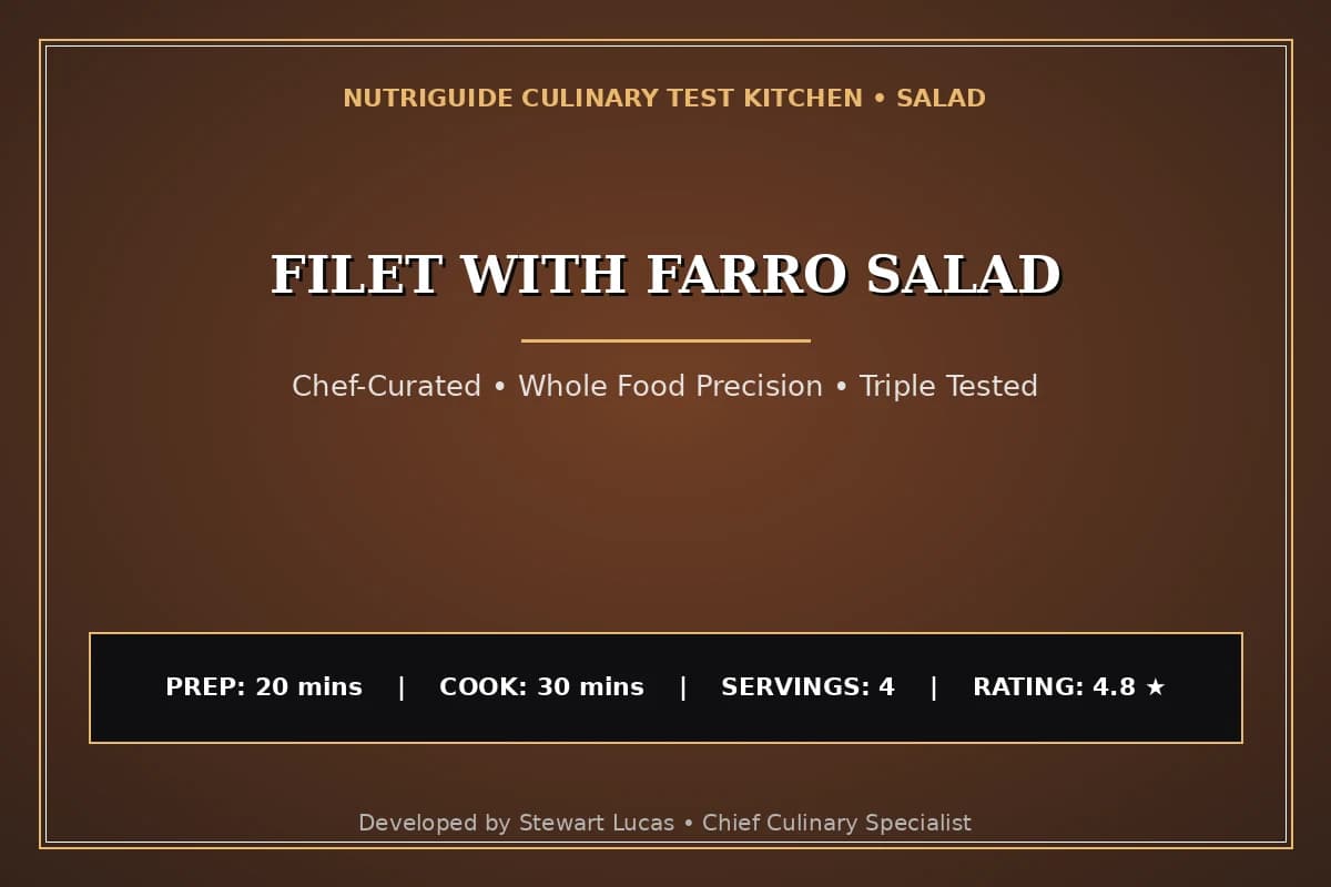 Filet With Farro Salad