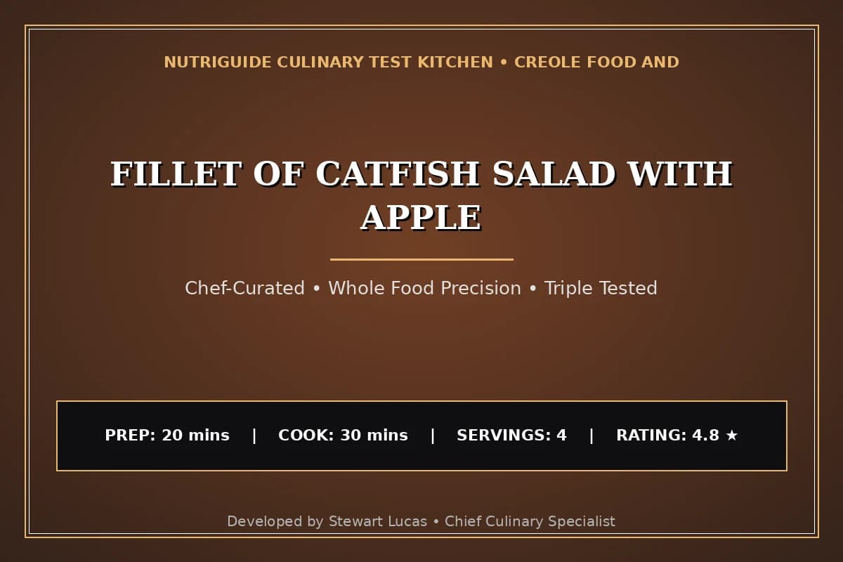 Fillet Of Catfish Salad With Apple
