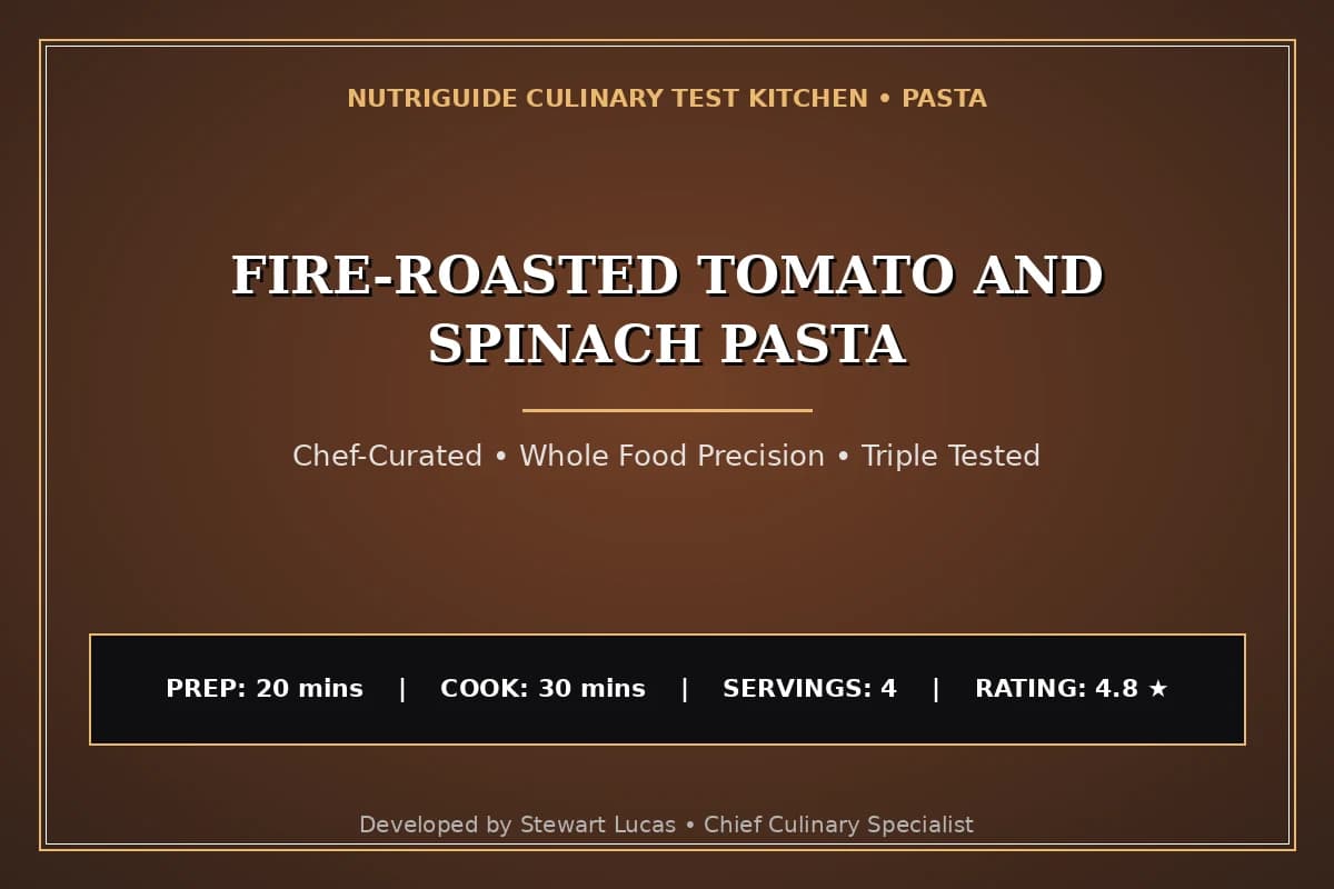Fire-Roasted Tomato And Spinach Pasta