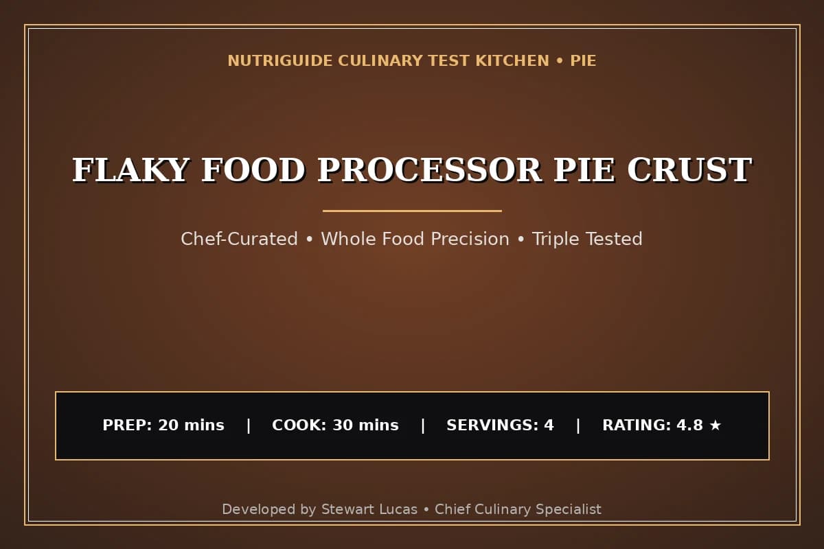 Flaky Food Processor Pie Crust
