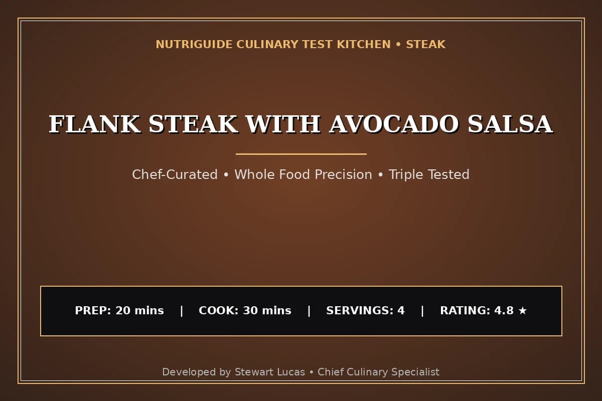 Flank Steak With Avocado Salsa