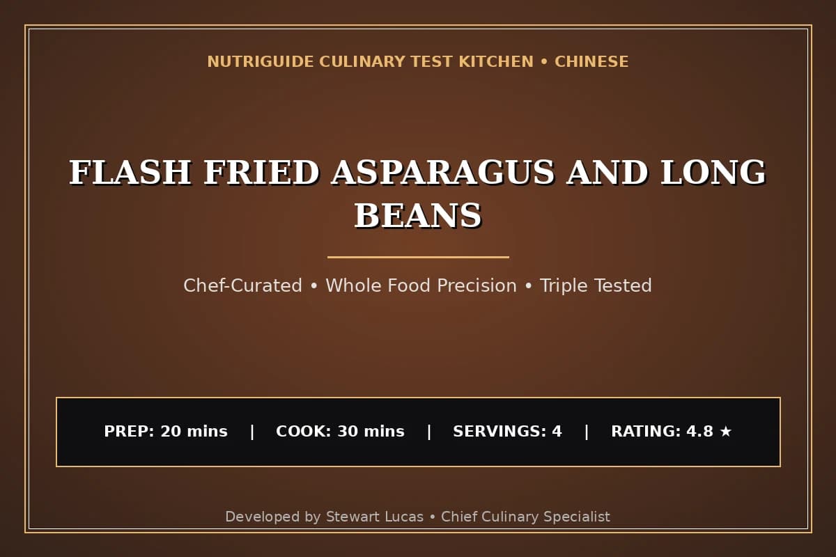 Flash Fried Asparagus And Long Beans