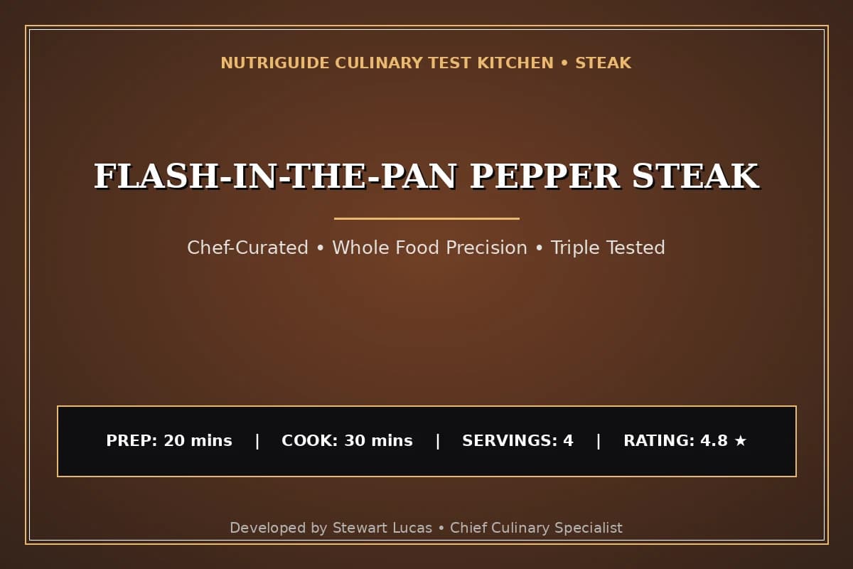 Flash-In-The-Pan Pepper Steak