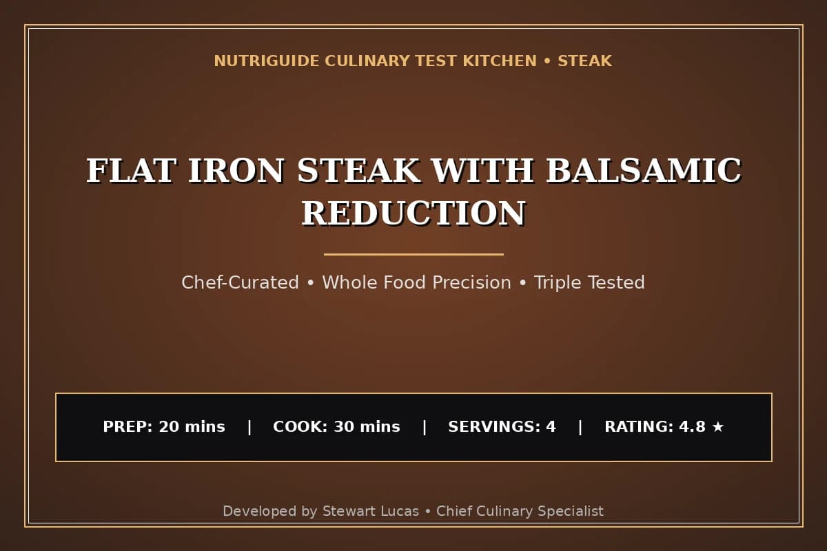 Flat Iron Steak With Balsamic Reduction
